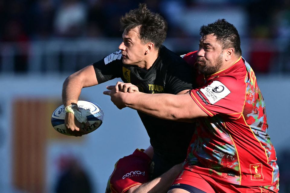 Antoine Frisch in action for Toulon. Photo: Miguel Medina/Getty